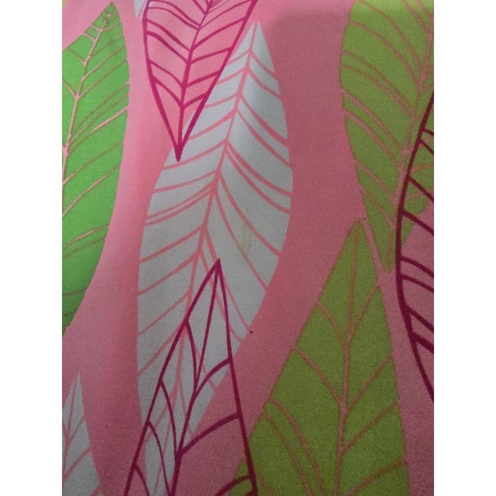 Katherine Way Leaf Print Sleeveless Dress - Size M Tropical Beach Vacation - Picture 4 of 6